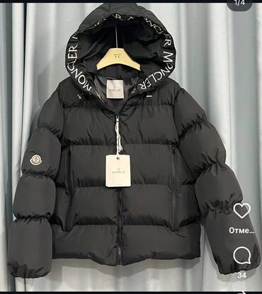 Пуховики и зимние куртки: Пуховик, Короткая модель, Италия, С капюшоном, L