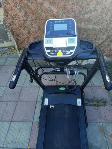 qaçış aparatı qiyməti: GREEN HILL qaçış trenajoru - Elektron konsol: böyük LCD ekran, sürət