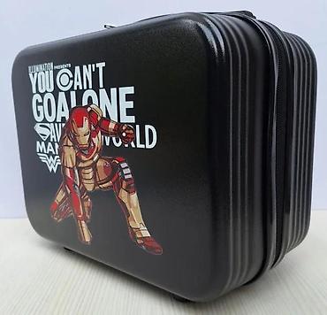 Putni koferi i torbe: Set kofera sa motivom superheroja – 2 dela - Dizajn: crni kofer i — 12