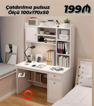 Uşaq və gənc otağı üçün dəstlər: Oğlan və qız üçün, Yeni, Yazı masası