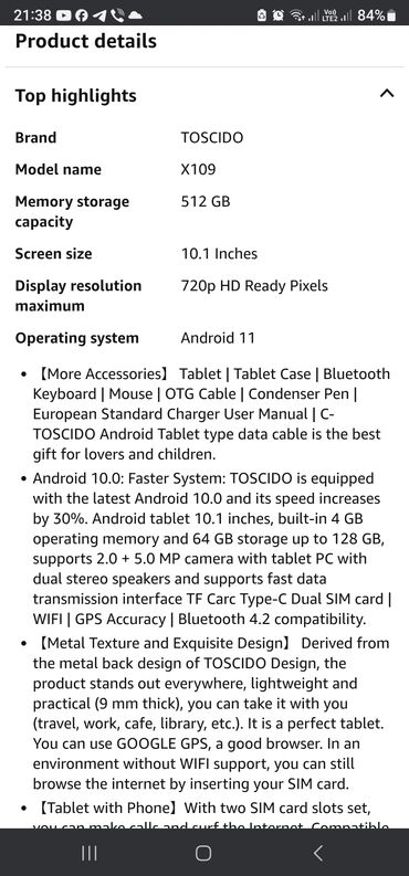 Tableti: Tablet sa 2 sim kartice kao nov sve radiveliki 10 inca, ekstra na lalafo.rs — 8 Tableti: Tablet sa 2 sim kartice kao nov sve radiveliki 10 inca, ekstra — 8