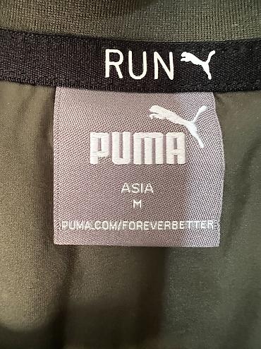 безрукавка жилетка: Мужская рубашка, M, Puma, Новый, цвет - Зеленый, Самовывоз — 4