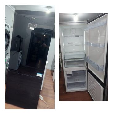 Mətbəx texnikası: İşlənmiş 2 qapılı Beko Soyuducu Satılır, rəng - Qara
