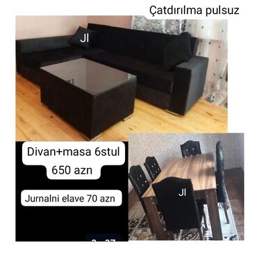 divan madera: Künc divan, Qonaq otağı üçün