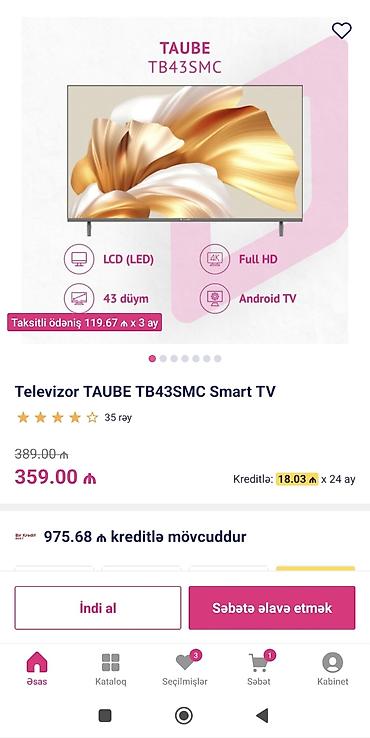 android box: Taube 109 ekran smart televizor demək olarki 4 5 ay istifadə — 2