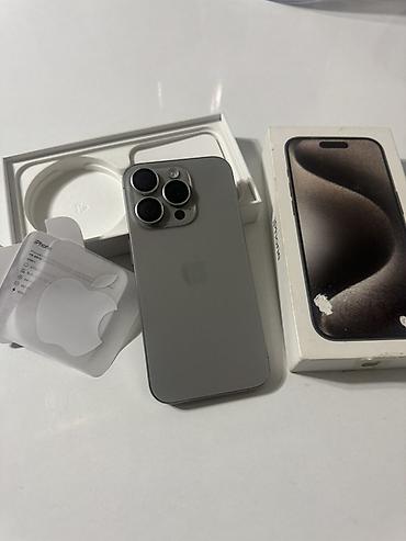 iphone 100: IPhone 15 Pro, цвет Natural Titanium 256гб 87 АКБ состояние идеал — 1