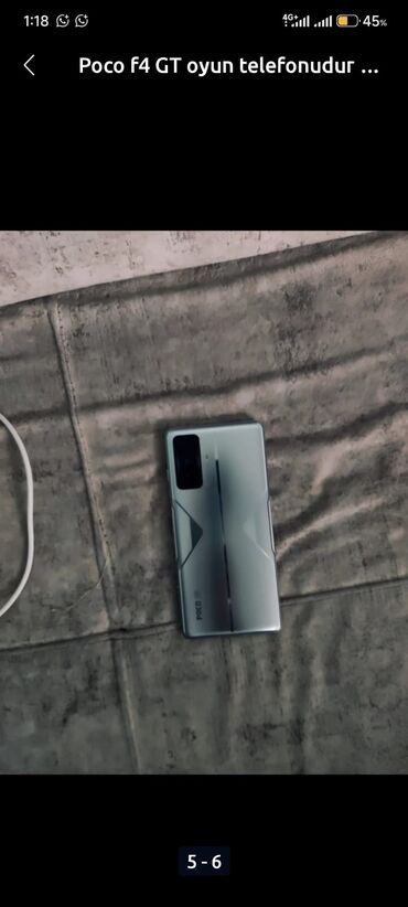 Poco F4 GT, 128 GB, Düyməli, Barmaq izi, Simsiz şarj