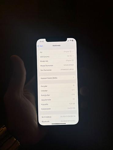 irşad telecom iphone x: IPhone 12, 128 GB, Qara, Face ID — 3