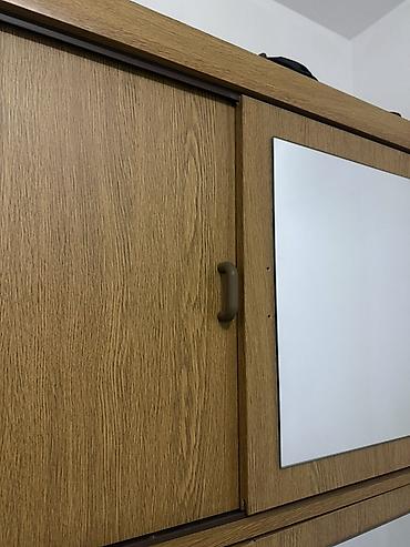 Стенки-шкафы: Шкаф-стенка для одежды и хранения, цвет под дуб. - Конфигурация — 3