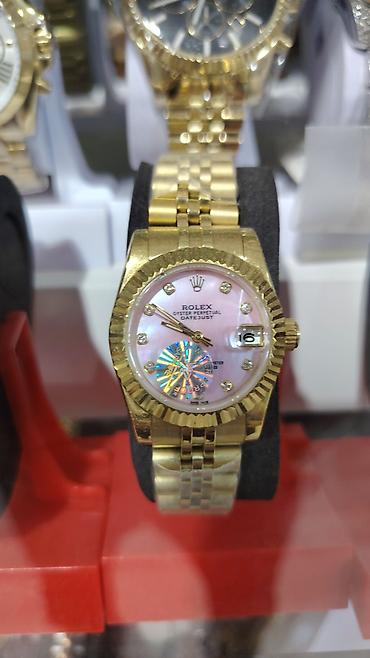 oyster saat: Rolex Oyster Perpetual Datejust – qızılı rəngdə qol saatları - — 4