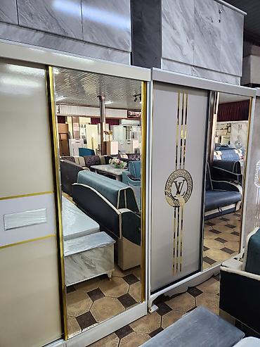 Шкафы-купе: Шкаф купе, С зеркалом, Другой материал — 2