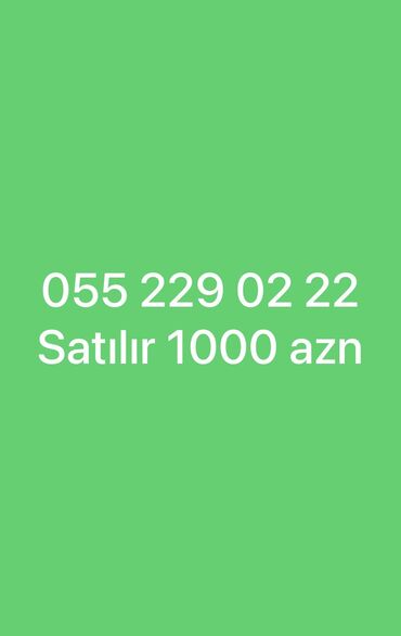 SİM-kartlar: Nömrə: ( 055 ) ( 2290222 ), Yeni