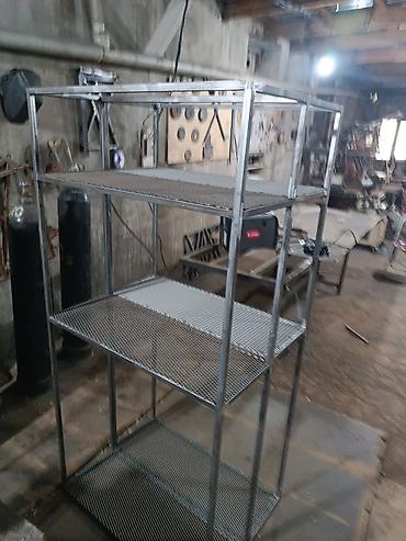rəfləri: Metall künc rəfi – 5 mərtəbəli - Material: polad profil karkas — 6