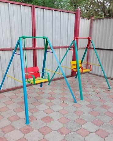 Детские качели: В наличии игровой комплекс Качели Скамейки Качалка лодочка Песочница — 9