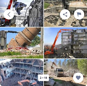 Курулуш жана оңдоо кызматтары: Профессиональный демонтаж и снос зданий/сооружений под ключ. - — 1