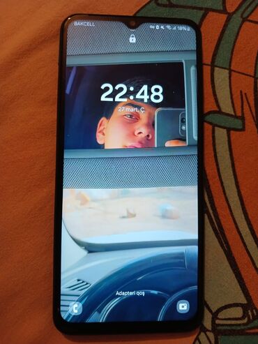 telefon a13: Samsung Galaxy A13, 128 GB, rəng - Qara, Barmaq izi