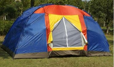 Палатки: 10ти местная палатка. Размер 380см×2,2м.Высота 180см. Ткань