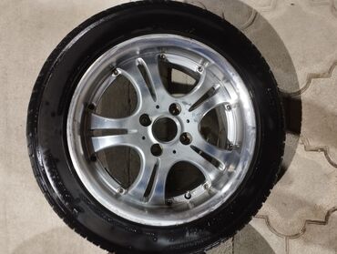 шины на фуру: Дөңгөлөктөр монтажда 195 / 55 / R 15, Жай, Колдонулган, Комплект, Жеңил унаалар, Куйма, тешиктери - 4