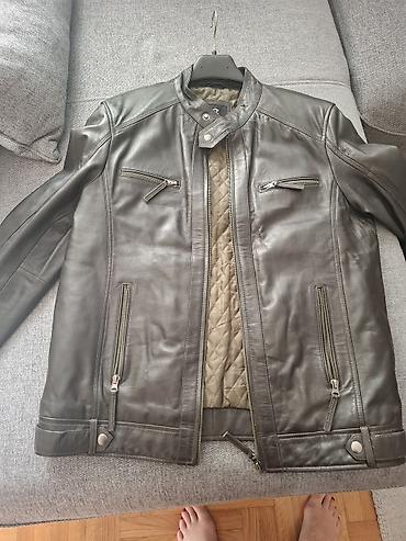 colmar majice: Muška kožna jakna – Genuine Leather (2XL)obučena dva puta - — 2