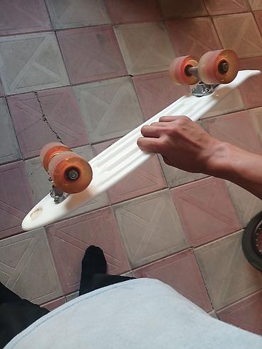 scooter ikinci el: Qırmızı balıq şəklinde olan kaykay heçbir problemi yoxdur 2 ay — 1
