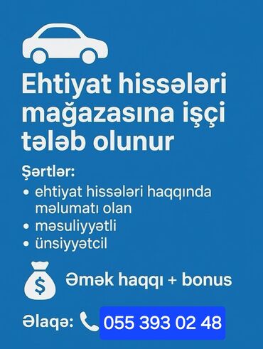 bakida qadın üçün is elanlari: Продавец-консультант требуется, 30-45 лет