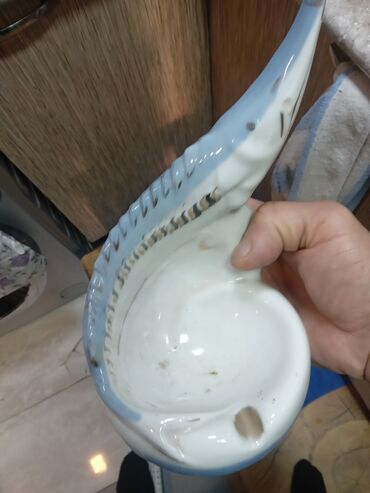 Külqabılar: Keramik külqabı – balıq/qarmaqbalığı (sağsağan balığı) fiqurlu dizayn — 4