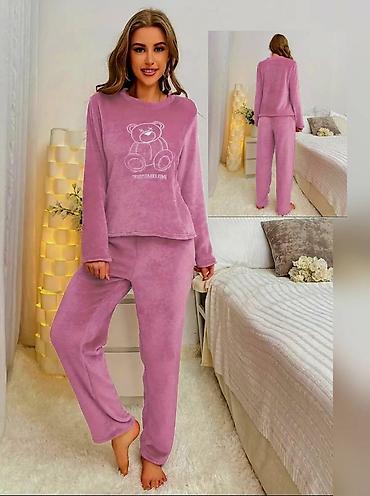 ev damasniki: Yeni super yumuşaq pluş pijamalar/Ölşü-S-XL.
Satış evdən məhdut — 3