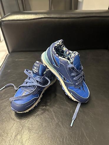 Детская одежда и обувь: Цвет - Голубой Кроссовки, Reebok, Размер: 31, Для мальчиков — 5