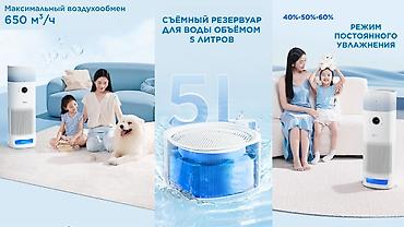 датчик качества воздуха: Воздухоочиститель MiJia Напольный, 50-70 м², НЕРА — 9