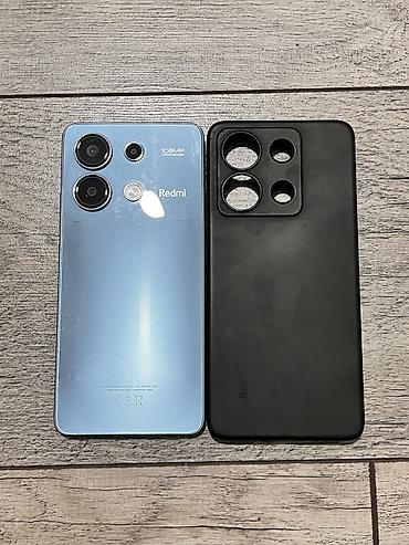 note 2: Redmi, Redmi Note 13, Б/у, 128 ГБ, цвет - Голубой, 2 SIM — 1