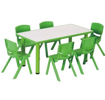 Masa və oturacaq dəstləri: Açılmayan, Dördbucaq masa, 4 stul — 6