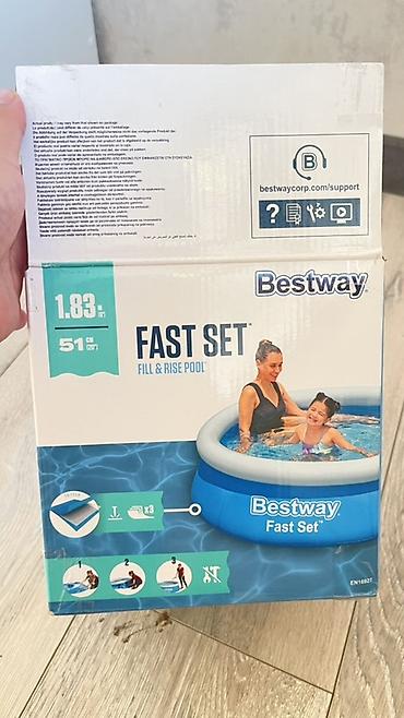 летние: Надувной каркасный бассейн Bestway Fast Set - Серия: Fast Set, Fill — 2