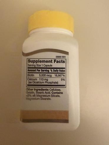 dikalar: Məhsul: 21st Century Biotin 5000 mcg – 110 kapsul Həm kişilər həmdə — 2