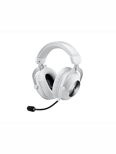 logitech f710: Ağ rəngli oyun qulaqlığı və çıxarıla bilən mikrofon - Over‑ear — 1