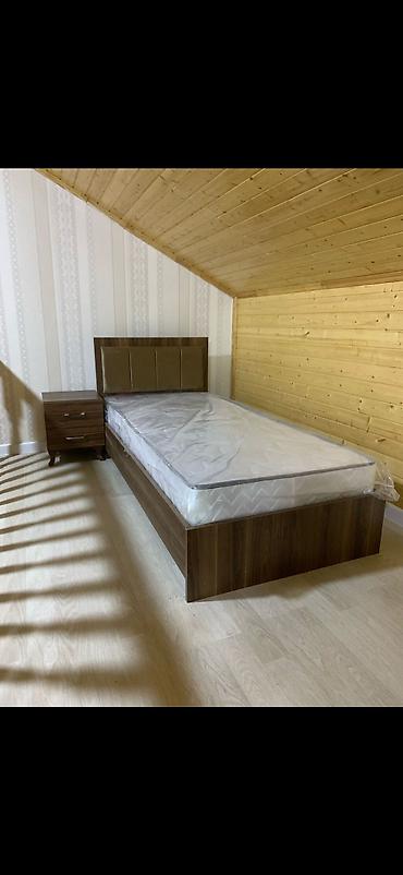 uşaq üçün matras: Tək nəfərlik çarpayı – modern dizaynlı, başlıq hissəsi yumşaq — 2
