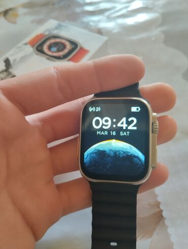 tw8 ultra smartwatch: İşlənmiş, Smart saat, Sensor ekran, rəng - Ağ