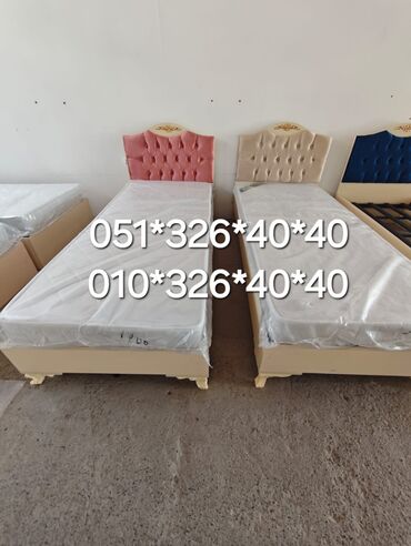 Çarpayılar: Yeni, Təknəfərlik çarpayı, Bazalı, Matras ilə, Azərbaycan — 3