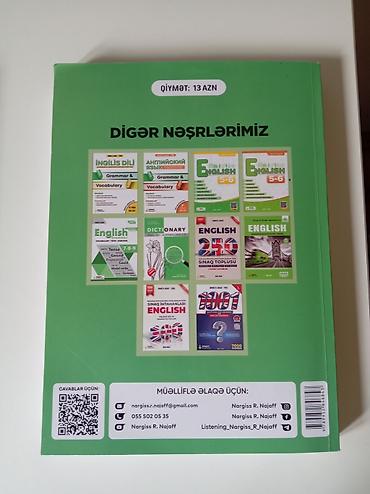 Testlər: “English – Qrammatik qeydlər və test toplusu” kitabı. Nərgiz R. İçində — 2