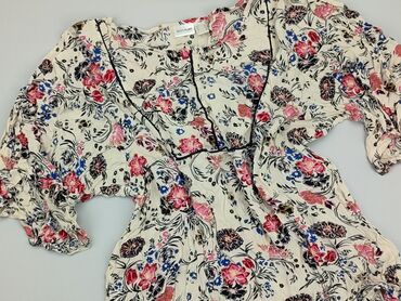 czarne bluzki krótki rekaw: Blouse, 3XL (EU 46), condition - Good