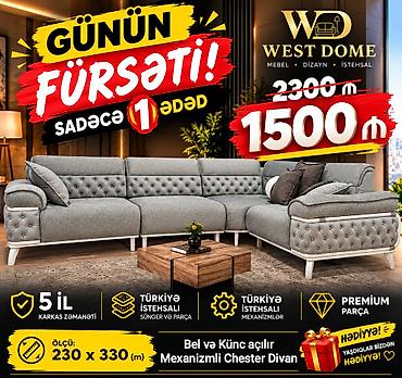 divan chester: Künc divan, Yeni, Açılan, Parça — 2