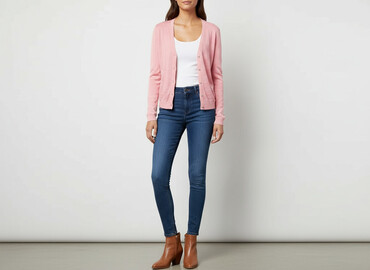 sukienka w kratkę h m: H&M, Кардиган жіночий, розмір M