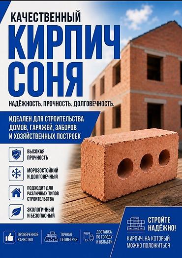 кирпич койобуз: Тешиктүү, Бышкан кирпич — 1