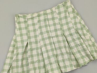 spódnice w kratę czarno białą: Skirt, Bershka, M (EU 38), condition - Very good