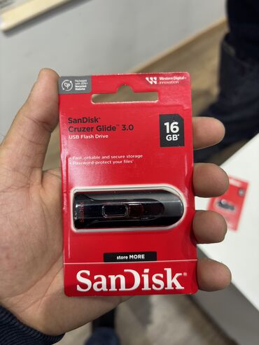 Flash kartlar: Flash kart Sandisk, 16 GB, USB 3.0, Yeni