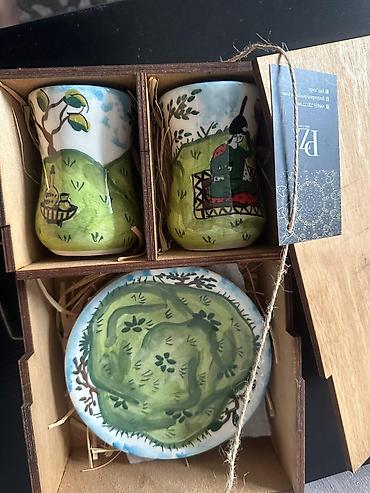 Qab-qacaq və mətbəx ləvazimatları: Çay dəsti, rəng - Yaşıl, Keramika, Azərbaycan — 3