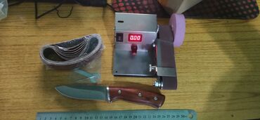 солдатский набор: Точилка для ножей и прочего. ! комплект 10 разных лент ширина 3см + 1