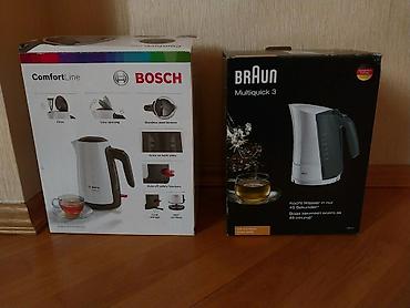 bosch blender: Məhsul: Elektrik çaydanları – BOSCH ComfortLine və BRAUN Multiquick 3 — 1
