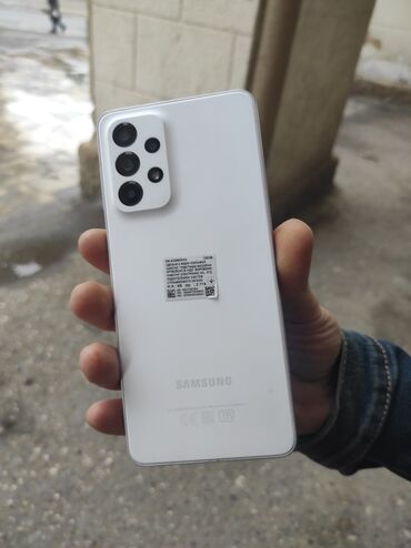 samsung m53: Samsung Galaxy A33 5G, 128 GB, rəng - Ağ, Barmaq izi, Face ID