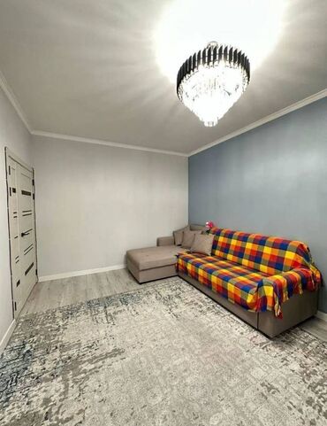 мкр улан: 1 комната, 45 м², 106 серия улучшенная, 3 этаж, Евроремонт
