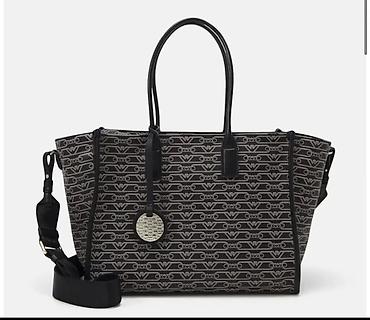 Çantalar: Emporio Armani GW20 monoqramlı qadın çantası - Model: geniş tote — 1